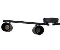 Светильник настенно-потолочный под лампу PCL 0504 4*GU10 BL черный IP20