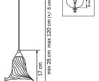 Подвесной светильник 796013 COLORE ОРАНЖЕВЫЙ сн/пр