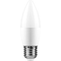 Лампа светодиодная 13W E27 6400K LB-970 C37 свеча (Feron)