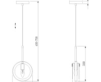 Подвесной светильник 50121/1 черный