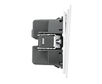 Мия Переключатель 1-кл, белая магнолия, RSW10-3105-01