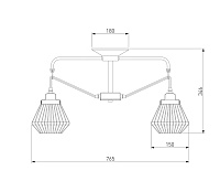 Люстра 70078/8 черный