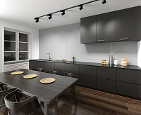 Светильник трековый&nbsp;&nbsp;под лампу GX53 черный AL159