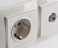 Веркель Розетка TV оконечная (слоновая кость) WL03-TV-ivory/ W1183003