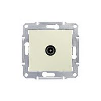 Розетка TV, Schneider Electric SDN3201847, проходная, бежевая