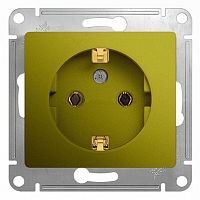 GLOSSA Розетка с заземлением фисташковый GSL001043