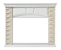 Портал Porto 25U (угловой) камень белый, шпон белёный дуб