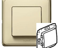 Cariva Выключатель 1-кл сл кость 773756