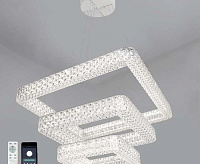 Люстра светодиодная "AKRILIKA" 120W 3S-APP-555-CHROME/CLEAR-220-IP20 