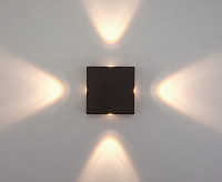 Настенный светодиодный светильник 1601 TECHNO LED Kvatra черный IP44