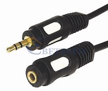 Шнур 3.5 Stereo Plug - 3.5 Stereo Jack 1.5М (GOLD) 17-4013 сн/пр