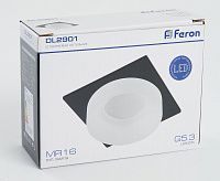 Светильник встраиваемый GU5.3 MR16 DL2901 черный