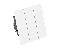 Мия Выключатель 3-кл, белая магнолия, RSW10-3108-01