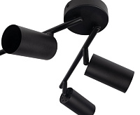 Светильник настенно-потолочный под лампу PCL 0504 4*GU10 BL черный IP20