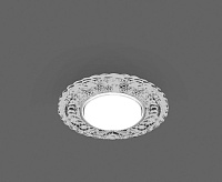 Светильник с подсветкой GX53 CD4024 15W 4000К прозрачный хром
