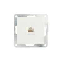 LK80 Розетка RJ-45 кат 5е.с накладкой белый 846104-1