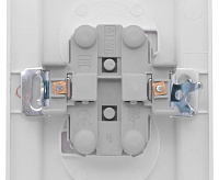 Розетка 10А EKF ERR10-102-100 2-местная без заземления