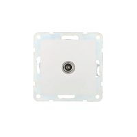 LK60 Розетка TV с накладкой белый 865104/865100