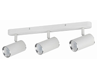Светильник настенно-потолочный под лампу 3*GU10 белый хром OL35-3WH