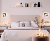 Светодиодный светильник Бра "GEOMETRIA ICE" 20W S-220-DOUBLE-ON/OFF-WHITE/CLEAR-220-IP40