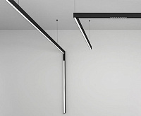 Шинопровод 1м для низковольтных трековых светильников черный CABM1000