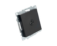 Катрин Розетка TV 1-ая черный GLS00-7108-05