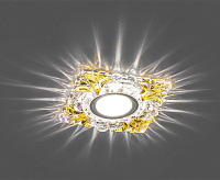 Светильник с подсветкой GU5.3 MR16 CD920 прозрачный желтый сн/пр