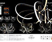 Люстра светодиодная "LIANA MUSE" 80W R-600-CHROME/OPAL-220V-IP20