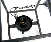 Светильник садово-парковый  60W 230V E27 IP44 черный, на цепочке PL705