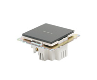 Катрин Выключатель 1-кл сенсорный 250В 2,5A черный GLS2-7203-05