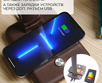 Настольная лампа 25W 3000-6000К 100-240V коричневый DE1728