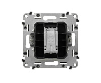 Valena LIFE Розетка TV 0-2400 мГц с лиц панелью алюм 753651