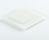 LK80 Рамка на 1 пост натуральное стекло белый 844113-1