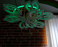 Люстра светодиодная SF5027/9C-WT-GD-RGB