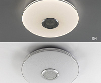 Светильник светодиодный "MUSIC" RGB 40W R-APP-330-WHITE/CHROME-220-IP20