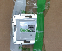 SEDNA Розетка компьютерная RJ45 кат 5е бел SDN4300121