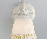 Бра 60107/1 белый с золотом