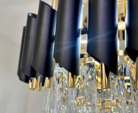 Люстра 1772/9+6 CR+BK