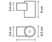 Светильник PAPO LED 8W СЕРЫЙ IP65 350694