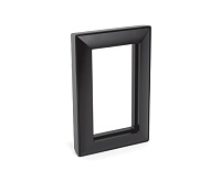 Катрин Рамка для 2-ой розетки пластик черный PFR00-7012-05