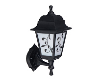 Светильник уличный Lousanne бра вверх/вниз 345мм 1хЕ27 60Вт.Плафон: матовый с рисунком. Черный 24144 7 сн/пр