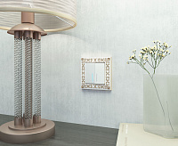 Веркель Рамка на 1 пост (белое золото) WL07-Frame-01 сн/пр