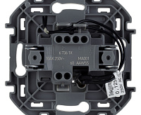 Legrand INSPIRIA Алюминий Выключатель одноклавишный с подсветкой/индикацией 10 АХ - 250В 673612