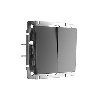 Веркель Выключатель 2-кл проходной (графит матовый) W1122064