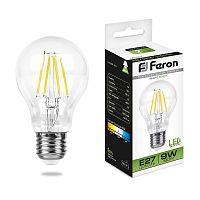 Лампа светодиодная FILAMENT  9W E27 4000K LB-63 шар (Feron)