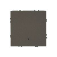 Эмили Выключатель 1кл с подсветкой, антрацит, RSW10-5101-09