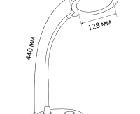 Настольная лампа UL612 белый