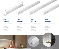 Светильник линейный накладной T5i 900 9W 6500К  IP20 AL5038