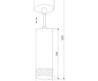 Подвесной LED светильник 50164/1 белый/золото сн/пр