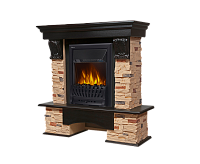 Портал Pietra 26/30S камень сланец натуральный шпон темный дуб